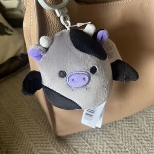 NWT! Squishmallows BRIDGETTE the Vampire Cow Purse, Backpack Clip, Halloween